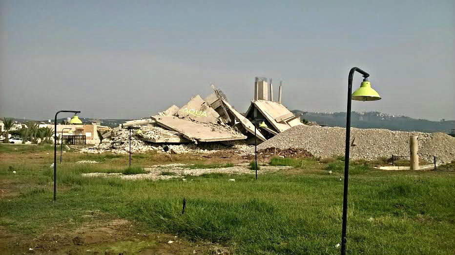 Demolished buildings in Tartous