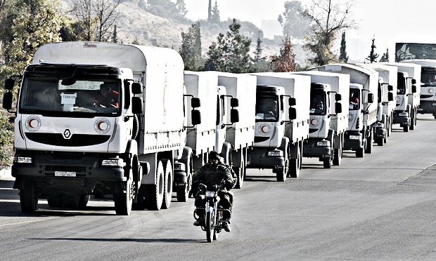 RC trucks to Madaya